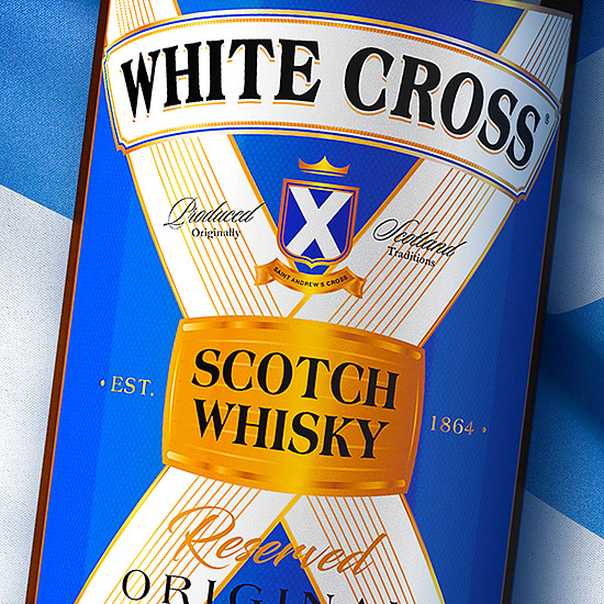 WHITE CROSS — Дизайн виски